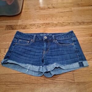 Vintage 2011 American Eagle Denim Midi Shorts Indie Sleaze Size 8 Womens Jean